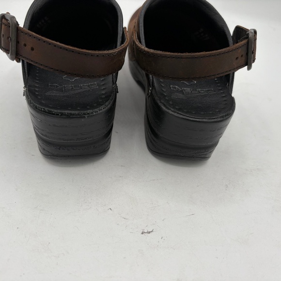 Dansko Mules Women Size 4.5-5 US 35 EU Brown Oil Ingrid Antique Comfort Shoes - Picture 2 of 14